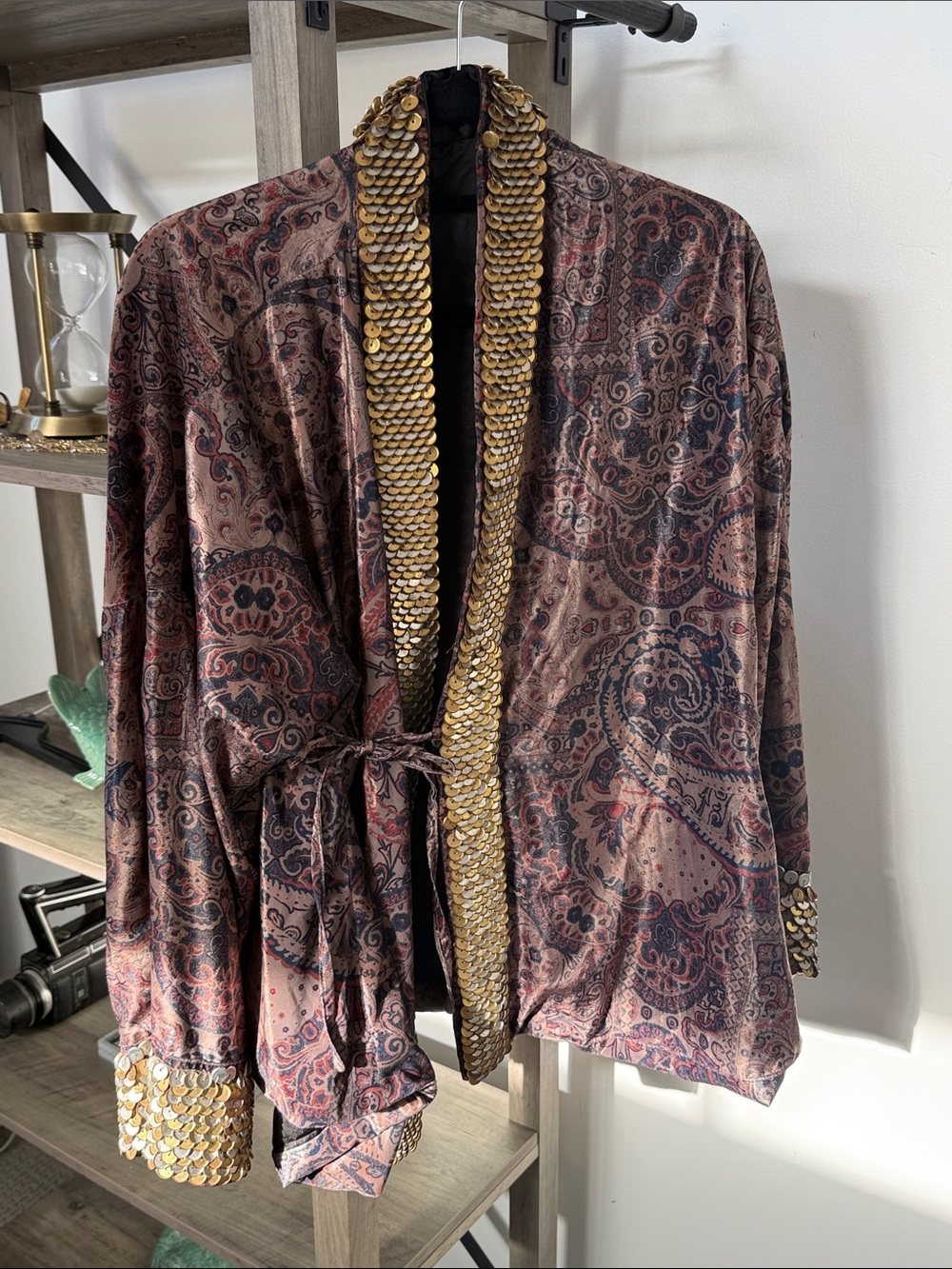 Free People Layla Sequin Jacket Size Small